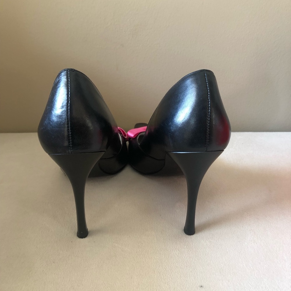 ⛔️SOLD⛔️Paris leather pump with bow - Picture 5 of 8